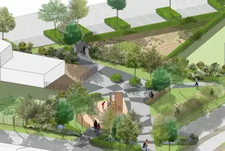 ZAC Meilbourg - Savart Paysage - urbaniste paysagiste-biodiversité-développement durable – parking végétal et paysager- assainissement alternatif