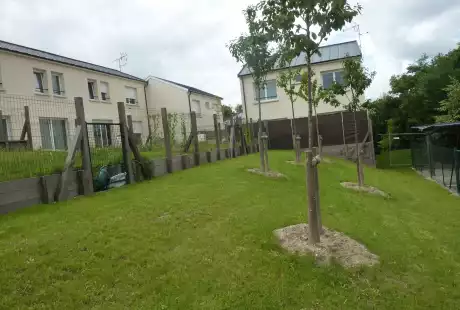 Savart Paysage - Tinqueux – ZAC Haubette – rue Henri Becquerel – Marne – Grand Est – jardins privés – espaces résidentiels