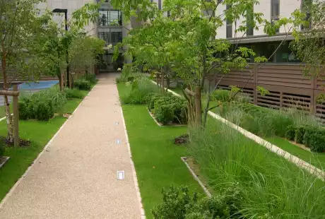 Savart Paysage-urbaniste paysagiste - Sainte-Savine – Aube – Grand Est – jardin privé – espace résidentiel – SA HLM Mon logis