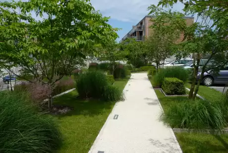 Savart Paysage-urbaniste paysagiste - Sainte-Savine – Aube – Grand Est – jardin privé – espace résidentiel – SA HLM Mon logis 
