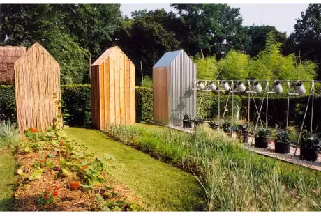 Savart paysage - paysagiste urbaniste – Chaumont-sur-Loire –Loir-et-cher- Centre-Val de Loire – Festival International des jardins - Les trois Cabanes – petit espace- parc public –développement durable – biodiversité- potager