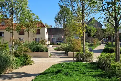 Savart Paysage - paysagiste urbaniste – Urbaniste Aisne – Paysagiste concepteur - Urbanisme - Paysagiste urbaniste Hauts de France – Urbaniste Hauts de France - Braine - Place Schoenenberger - Aisne - Hauts de France