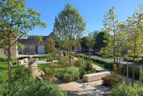 Savart Paysage - paysagiste urbaniste – Urbaniste Aisne – Paysagiste concepteur - Urbanisme - Paysagiste urbaniste Hauts de France – Urbaniste Hauts de France - Braine - Place Schoenenberger - Aisne - Hauts de France