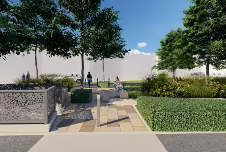Savart Paysage - paysagiste urbaniste – Urbaniste Aisne – Paysagiste concepteur - Urbanisme - Paysagiste urbaniste Hauts de France – Urbaniste Hauts de France - Braine - Place Schoenenberger - Aisne - Hauts de France