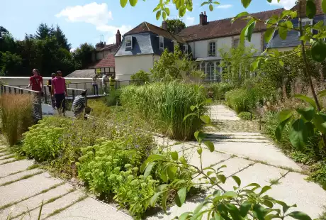Savart Paysage – paysagiste urbaniste -  Sézanne – Marne – Grand Est – parc public – petit espace -médiathèque - ancien collège - jardin clos - développement durable – biodiversité - Victoires du Paysage
