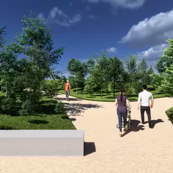 Création d'un parc boisé dans le quartier du Champ Paveau