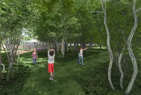 Savart Paysage - paysagiste urbaniste – paysagiste concepteur Ardenne – Paysagiste Ardenne - aménagement paysagers – concours – Cour de récréation - Villers-Semeuse – Ardenne – Grand-Est