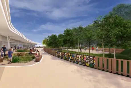 Savart Paysage - paysagiste urbaniste – paysagiste concepteur Ardenne – Paysagiste Ardenne - aménagement paysagers – concours – Cour de récréation - Pôle scolaire - Villers-Semeuse – Ardenne – Grand-Est