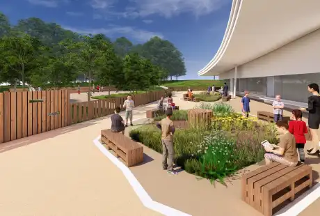 Savart Paysage - paysagiste urbaniste – paysagiste concepteur Ardenne – Paysagiste Ardenne - aménagement paysagers – concours – Cour de récréation - Pôle scolaire - Villers-Semeuse – Ardenne – Grand-Est