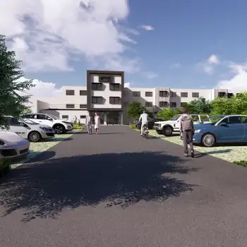 Aménagements extérieurs de l'hôtel GREET