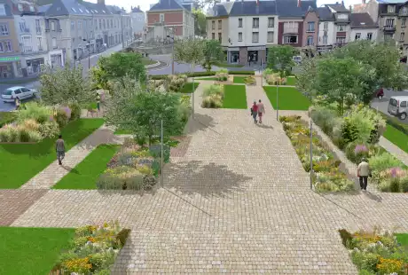 Rethel - Savart Paysage –  paysagiste urbaniste - Ardennes – Grand-Est – jardin –place-jardin