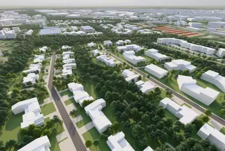 Savart Paysage - paysagiste urbaniste – étude de définition – ecoquartier - verreries mécaniques champenoises - friche industrielle - tissu urbain - trame végétale - Reims – Grand Est
