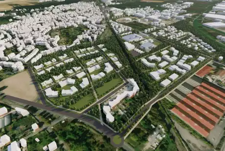 Savart Paysage - paysagiste urbaniste – étude de définition – ecoquartier - verreries mécaniques champenoises - friche industrielle - tissu urbain - trame végétale - Reims – Grand Est