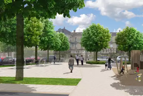 Savart Paysage - Troyes - Place - jardin - Aube - paysagiste urbaniste - aménagement - espace public