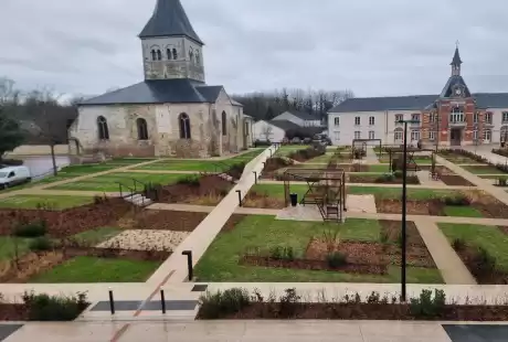 Savart Paysage - paysagiste urbaniste – paysagiste concepteur marne - maîtrise d&, 39;oeuvre - place jardin - aménagement durable – Grand Est –Marne – Bazancourt – Champagne-Ardenne